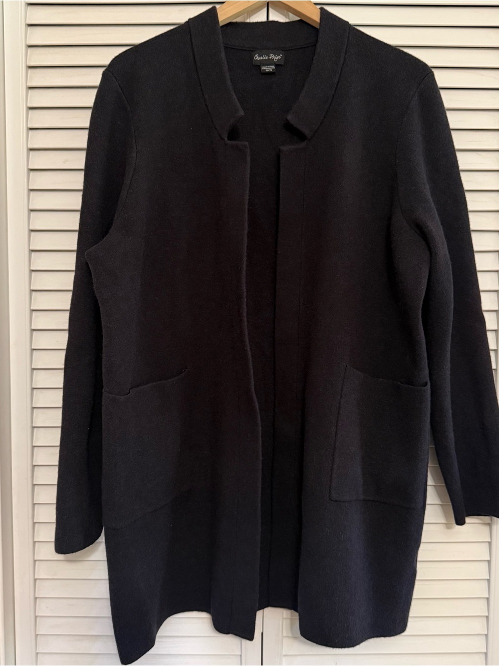 Charlie Paige Black Knit Cardigan Sweater/Jacket
